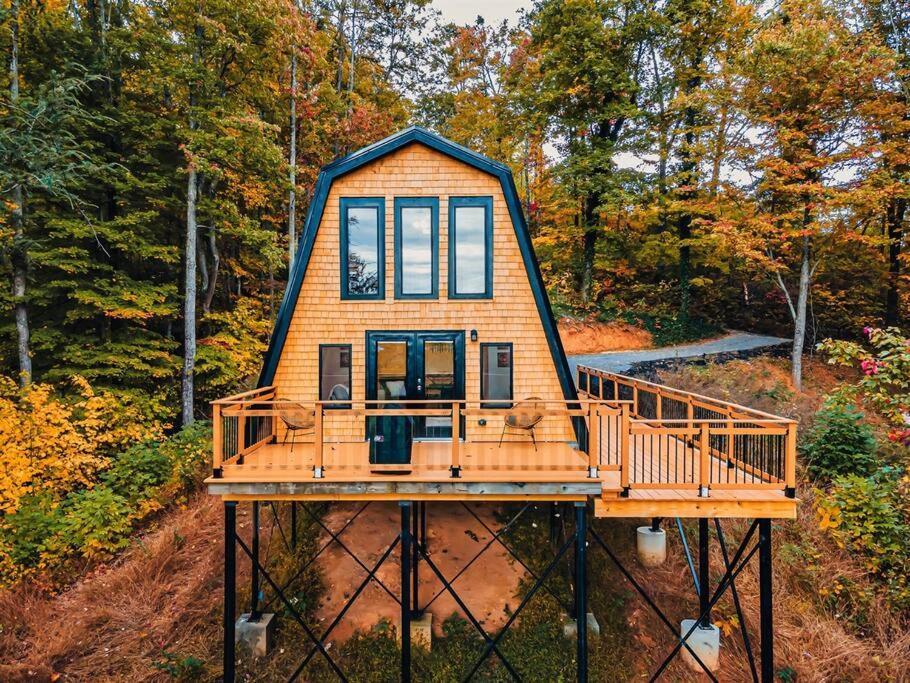 Secluded Mtn View New! 10 Mins To Gatlinburg Or Parkヴィラ エクステリア 写真